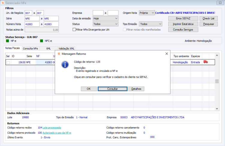 Eventos Apuração IBS e CBS 40