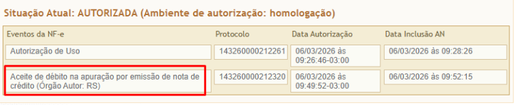 Eventos Apuração IBS e CBS 43