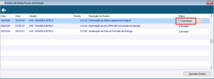 Eventos Apuração IBS e CBS 64