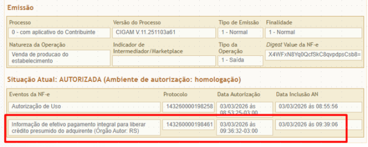 Eventos Apuração IBS e CBS 7