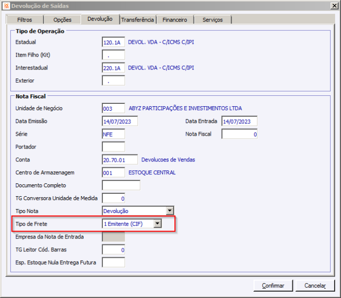 Arquivo:FAQ DevolucaoSaidaValorFreteTipoFrete.png