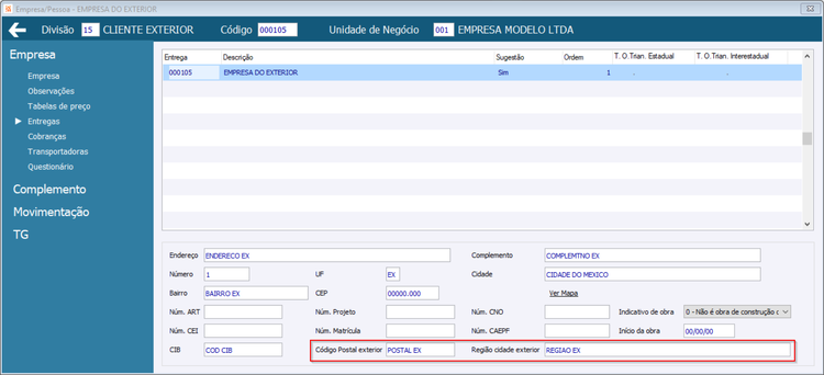 Cadastro Empresas