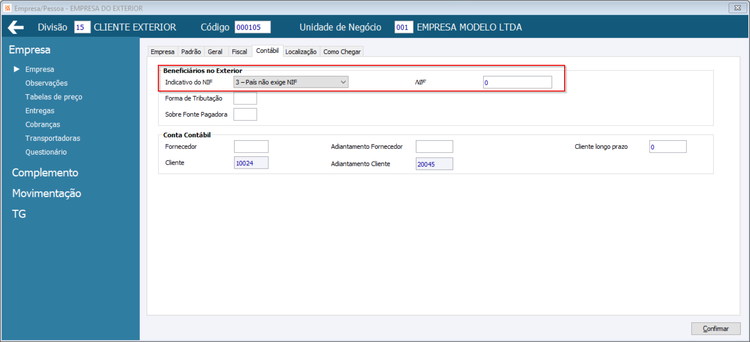 Cadastro Empresas