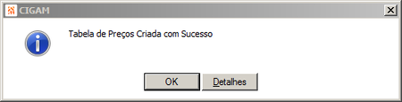 Duplica tabela de Preços