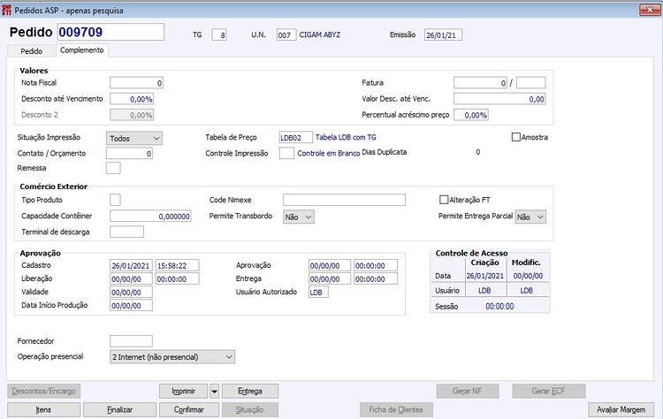Faturamento Movimentos 1