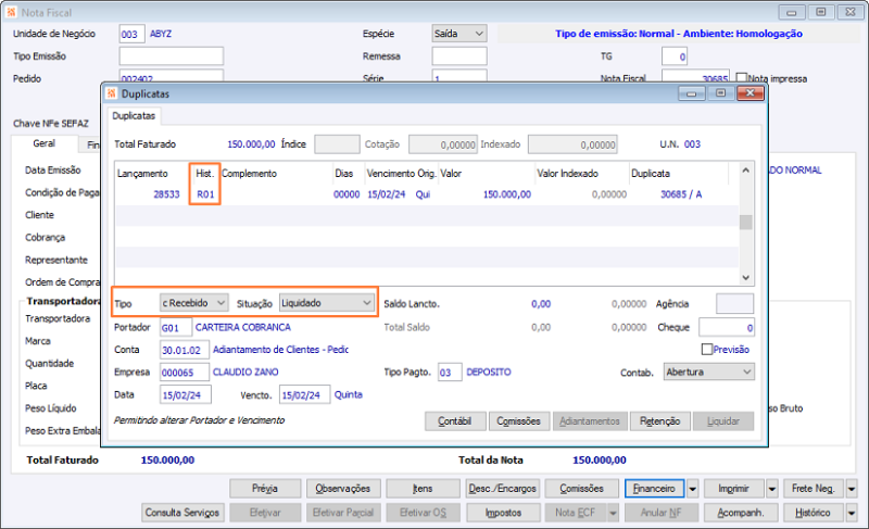 Arquivo:Faturamento de pedidos pagos antecipadamente através de adiantamento (Pedido adiantado) 0004.png