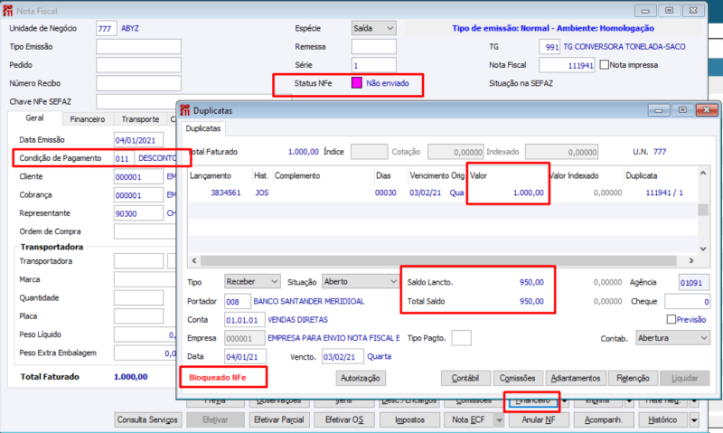 Arquivo:Financeiro NF com Desc Aplicado Não Confirmada.png
