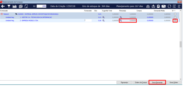 Gerenciamento de Compras