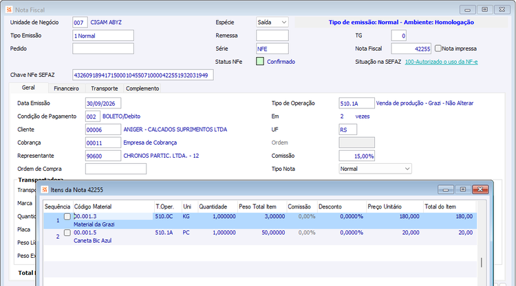 Gerenciador Notas de Débito 17