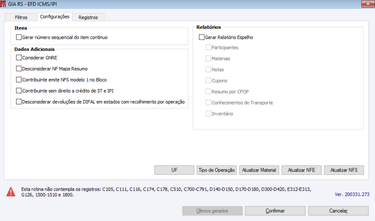 Gia RS EFD - ICMS/IPI