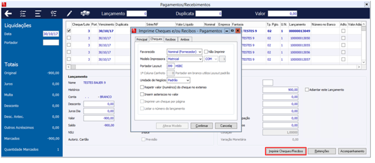 Pagamento Recebimento
