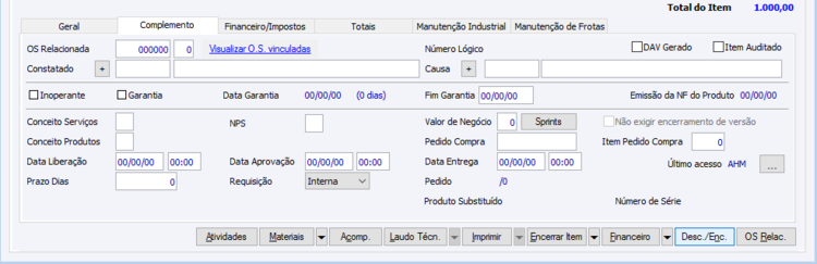 Guia Complemento - Item OS