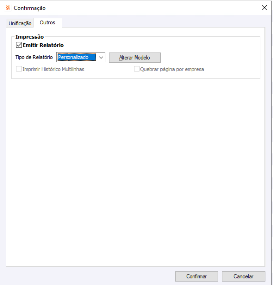 Unificar Contas a Receber