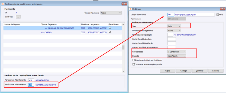 Historico_Adiantamento_Recebimento_Antecipado