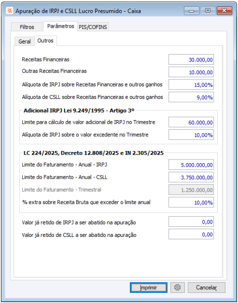 Arquivo:IRPJCSLL LucroPresumido ParametrosOutros 01.png