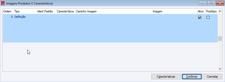 Imagens Produtos X Características