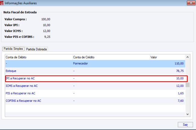 Informações Auxiliares