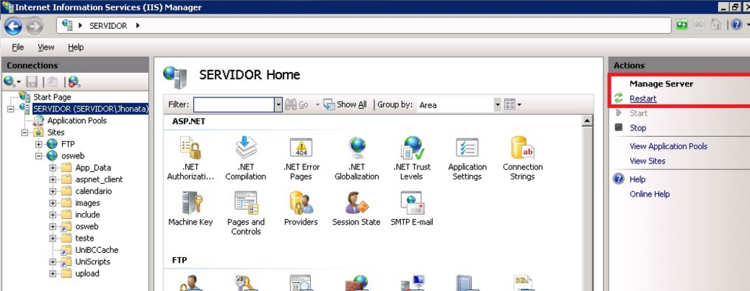 Instalação do Gestão Serviço Web