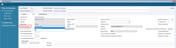 Integração com o Patrimônio 1