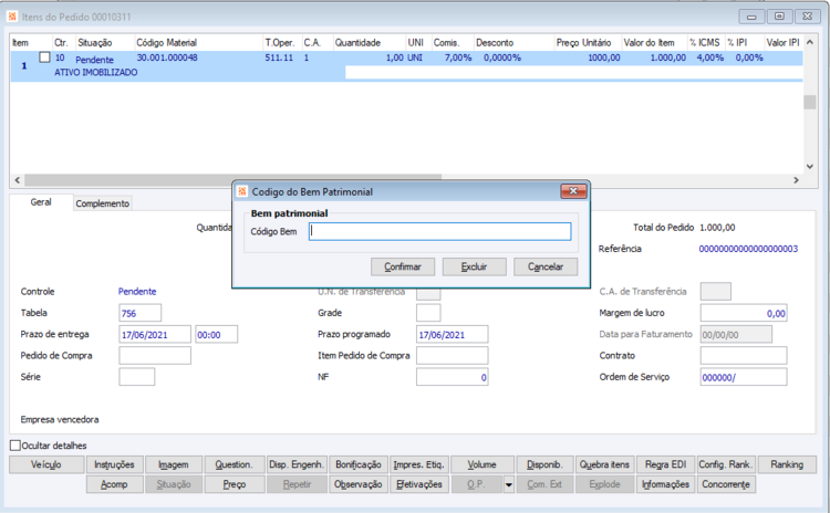 Integração com o Patrimônio 3