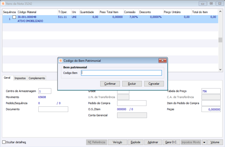 Integração com o Patrimônio 5