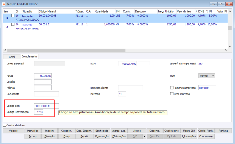 Integração com o Patrimônio 8