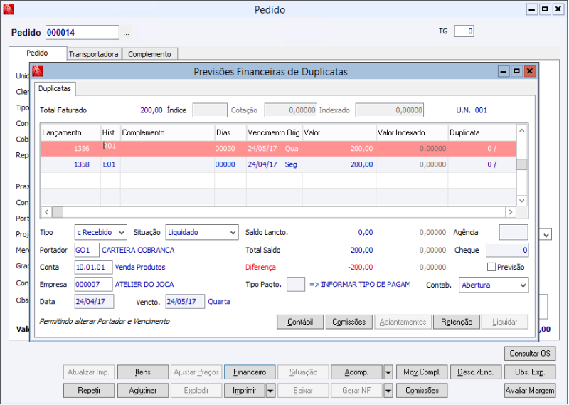 Arquivo:Lançamentos Financeiros Oficiais Gerados no Pedido 4.png