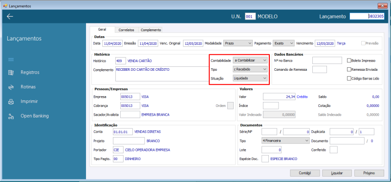 Arquivo:Lancamento antes de Desconciliar.png