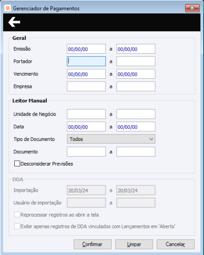 Leitor de Codigo Barras - Pagar
