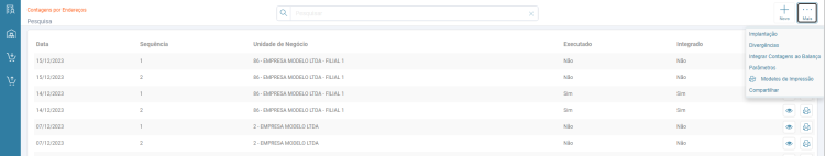 Botão Mais Opções