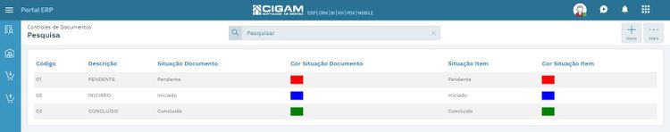 ME Controles Cadastrados