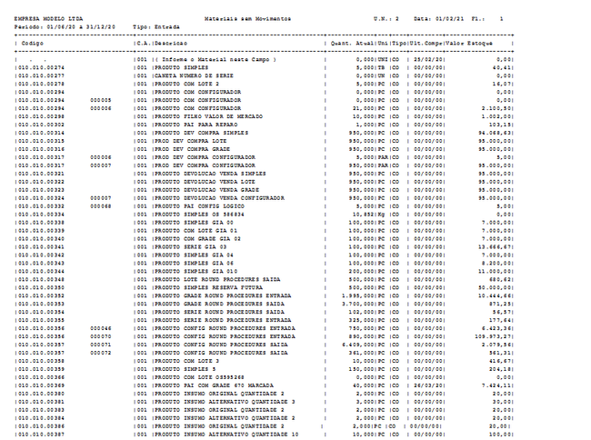 Materiais sem Movimento Caractere
