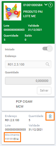 Menu ME Gerenciamento de Documentos Excluir Cards