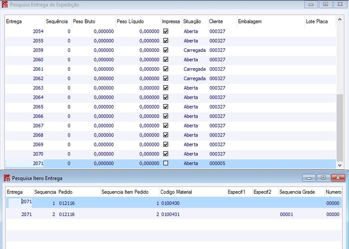 Menu ME Gerenciamento de Documentos Pesquisa Entrega