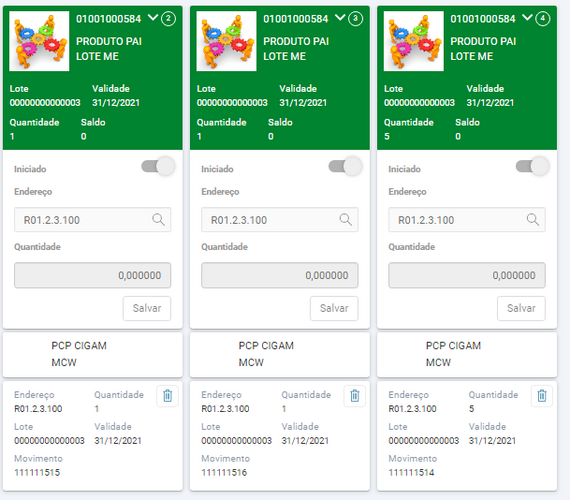 Menu ME Gerenciamento de Documentos Card Salvo