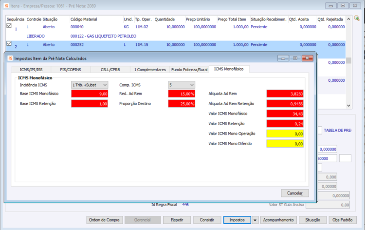 Monofásico Calculados