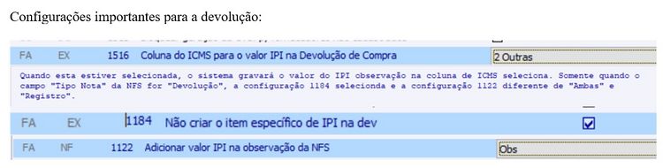 Devolução de Entrada