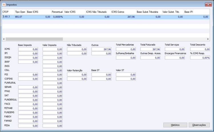 Nota de Ressarcimento ST
