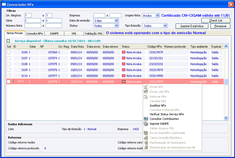 Arquivo:Nota Fiscal Avulsa Eletrônica - NFA-e 9.png