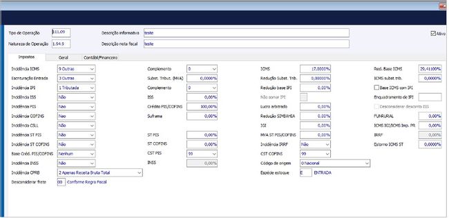 Nota Fiscal com Diferimento Parcial