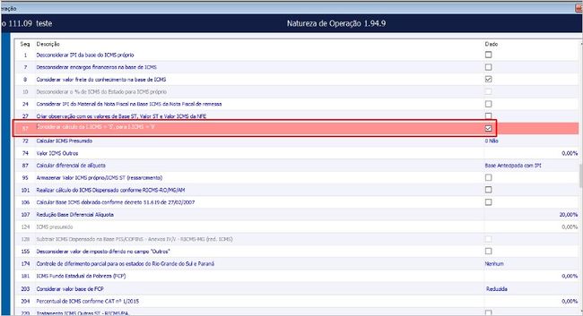 Nota Fiscal com Diferimento Parcial