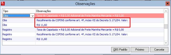 Notas Fiscais de Importação