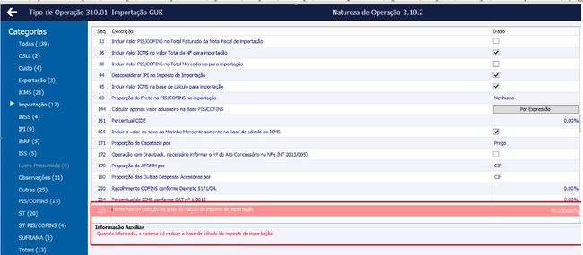 Notas Fiscais de Importação