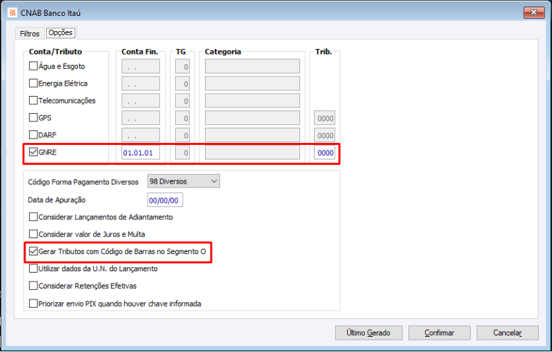 Arquivo:Opcoes Cnab Banco Itau.png