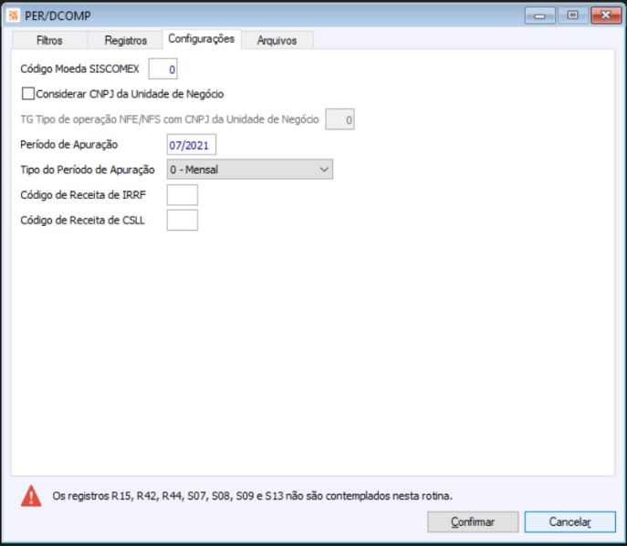Arquivo:PERDCOMP CONFIGURACAO.png