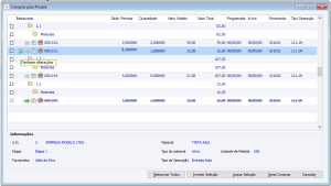 Compras para Projeto