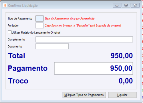 Confirma Liquidação