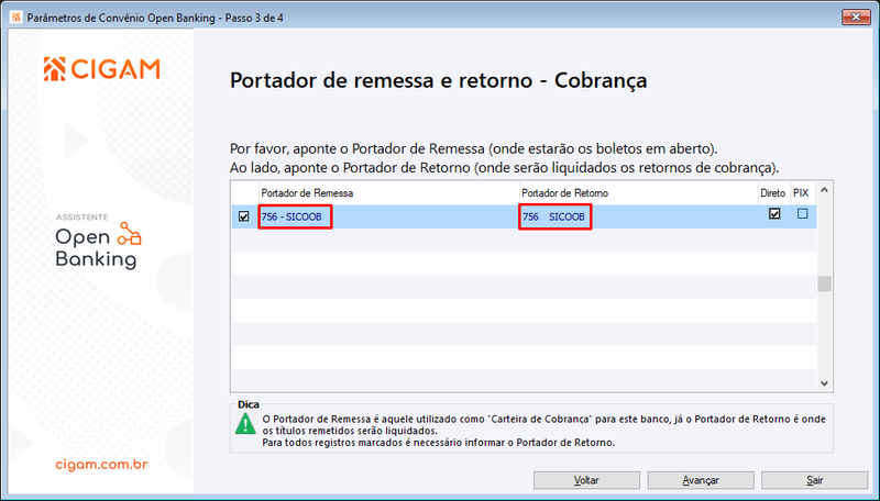 Arquivo:Parametros de Convenio Open Banking SICOOB 2.png