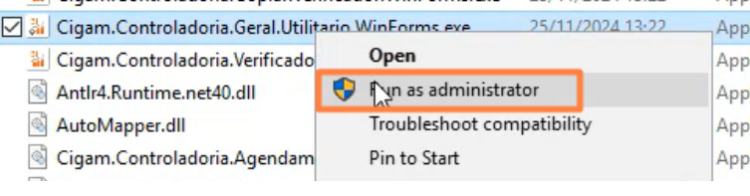passo a passo instalação BI CIGAM41