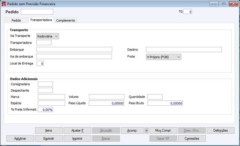 Arquivo:Pedido sem Previsão Financeira Transportadora.jpeg